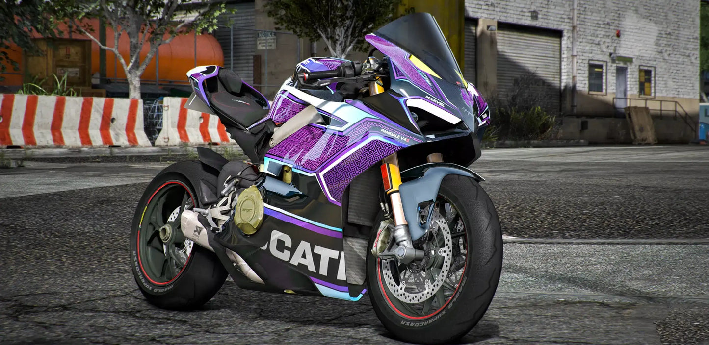 Ducati V4S Black Panther Purple Edition