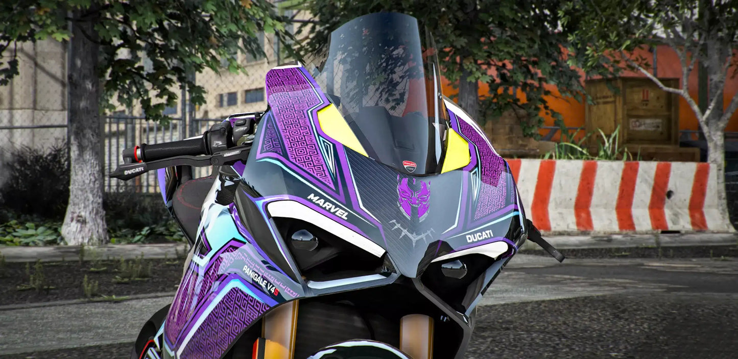 Ducati V4S Black Panther Purple Edition