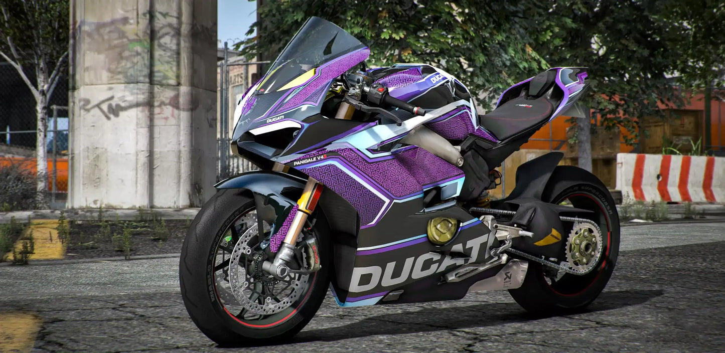 Ducati V4S Black Panther Purple Edition