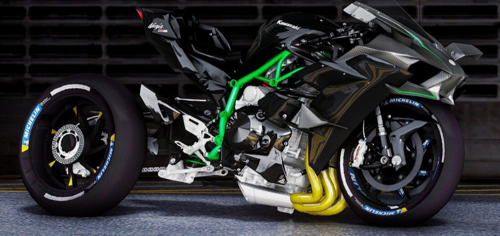 Kawasaki ninja best sale h2r verde