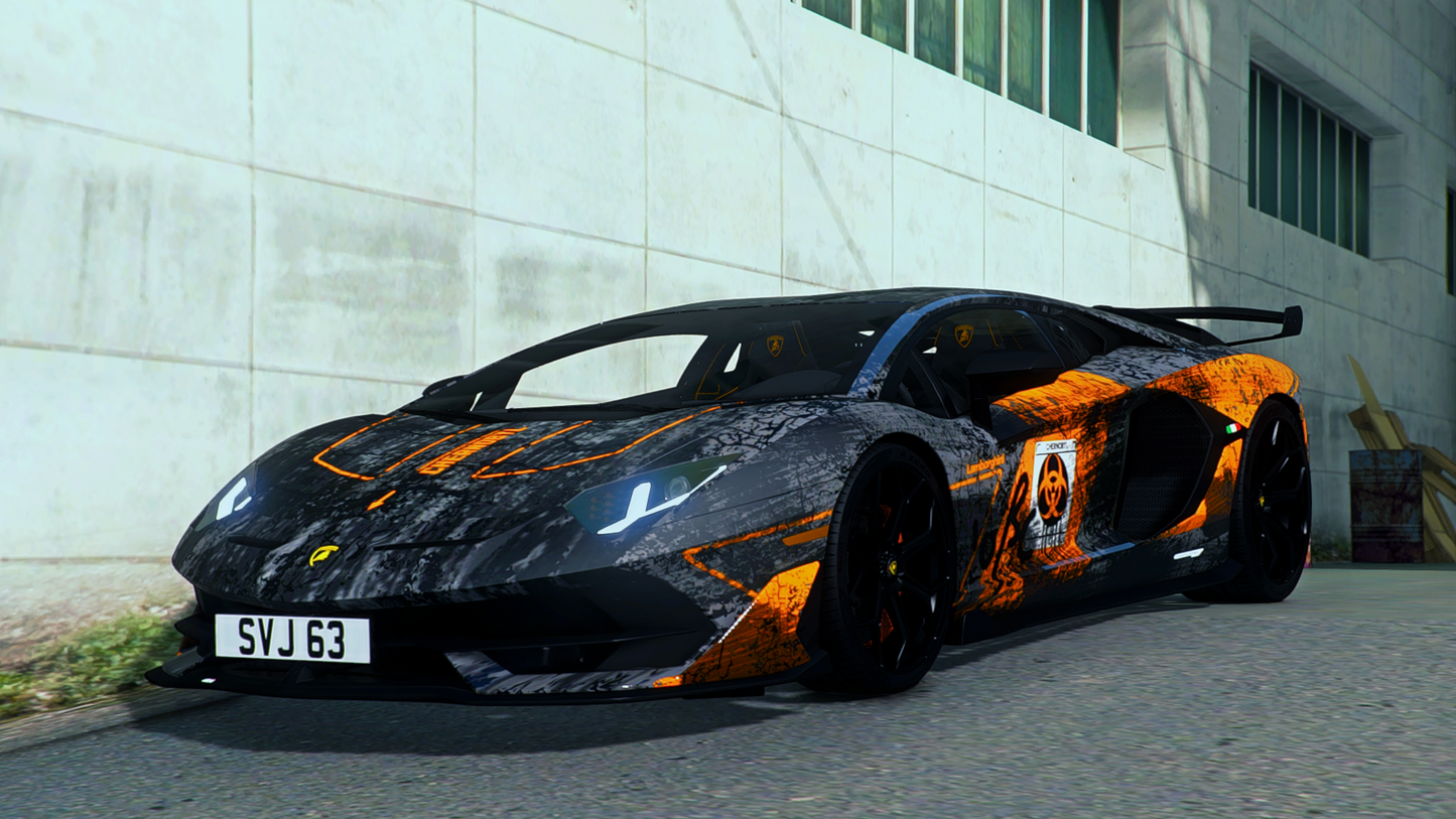 Lamborghini Aventador SVJ 63 CHERNOBYL Livery