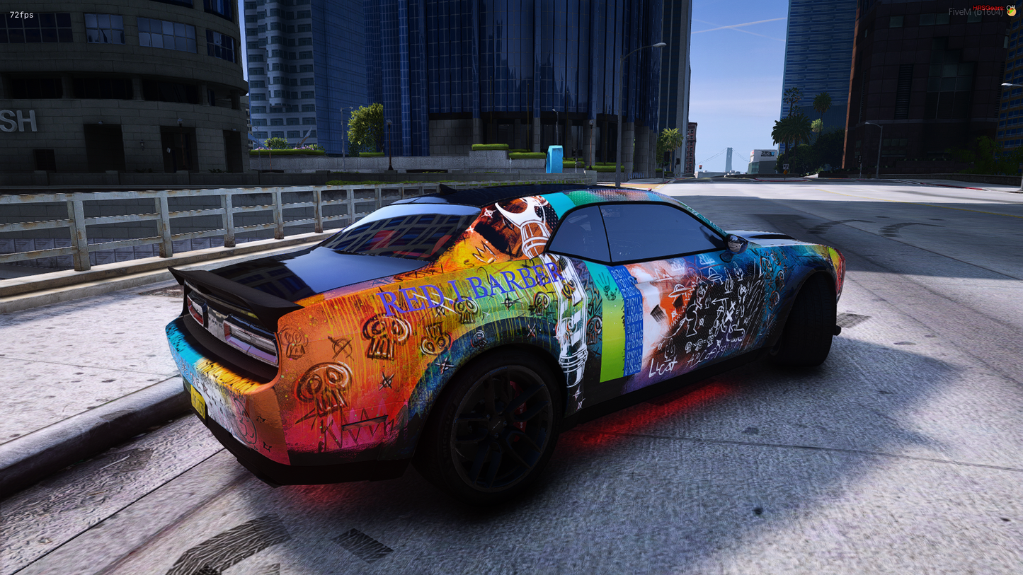 Hellcat Challenger Crazy Wrapped