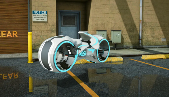 Flying Tron Bike