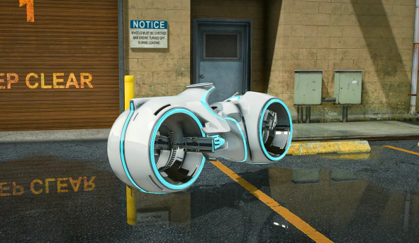 Flying Tron Bike