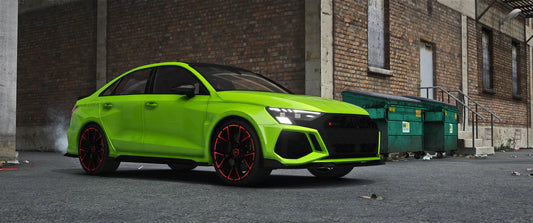 Audi RS3 Sedan Carbon [Animated Sun roof/Debadged]