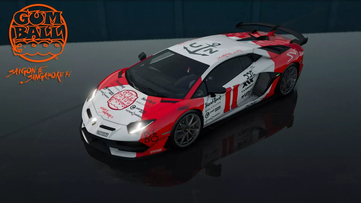 Lamborghini SVJ63 Gumball 3000 Daily Driven Exotics livery