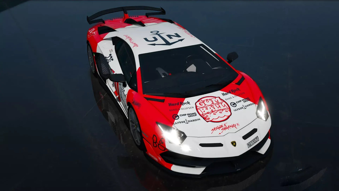 Lamborghini SVJ63 Gumball 3000 Daily Driven Exotics livery