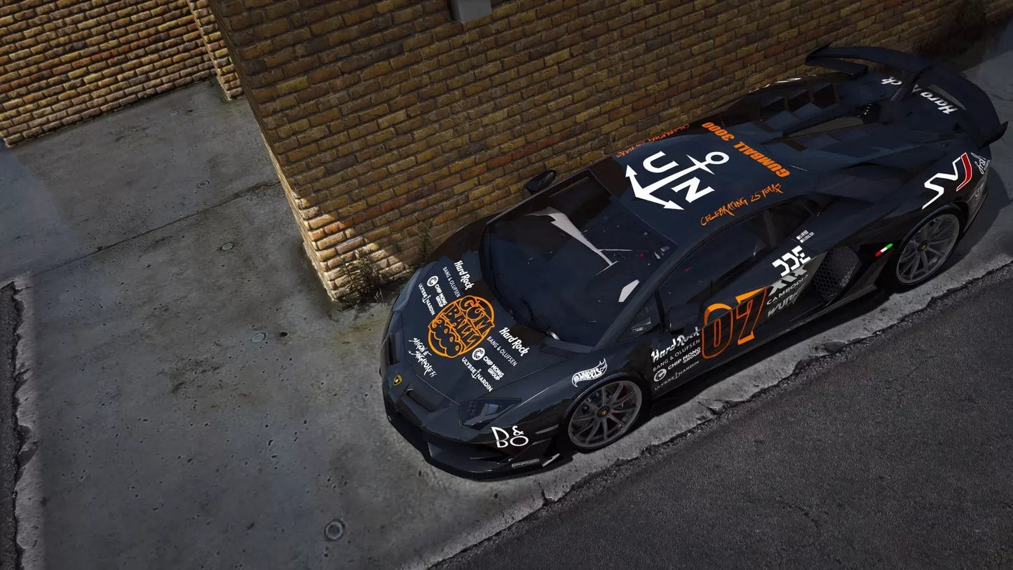 Lamborghini SVJ63 Gumball 3000 Daily Driven Exotics livery