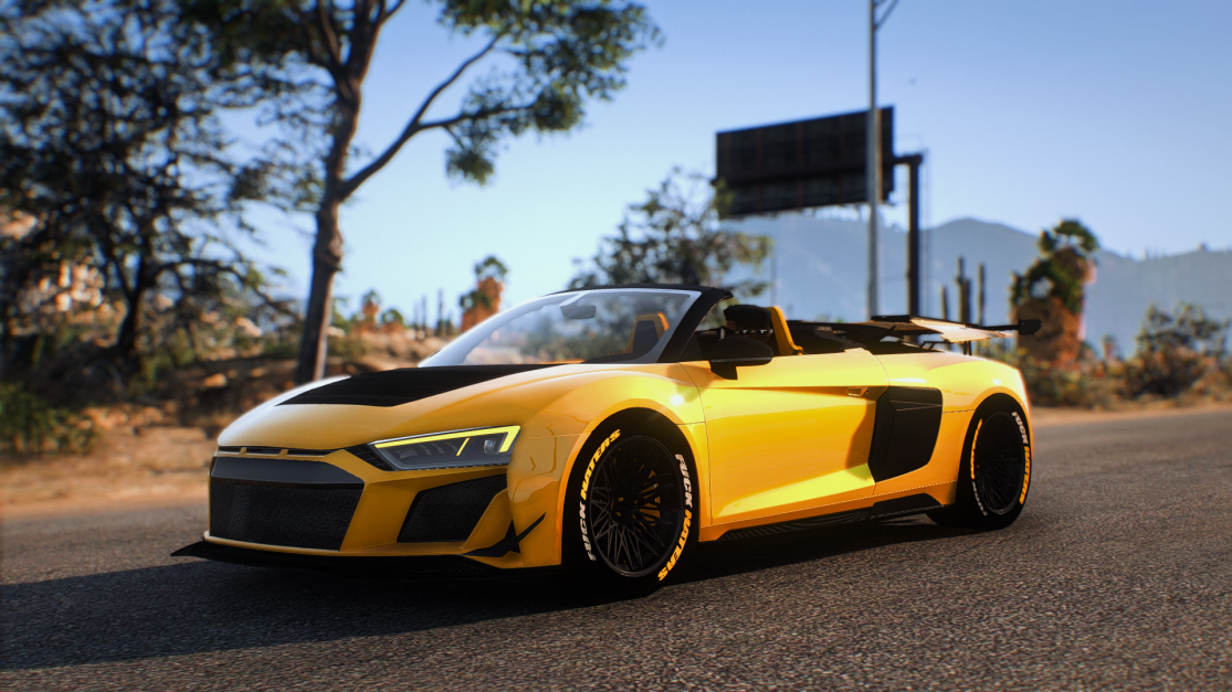 2020 Audi R8 Spyder GT4 Street (Animated Roof)