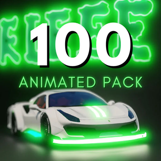 (100 CARS) Animated Car Pack