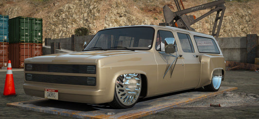 Bagged Chevrolet suburban Dually on JTX Forged wheels
