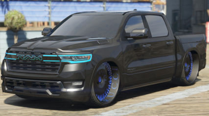 Dodge Ram 2024 Blacked Custom With Air Suspension