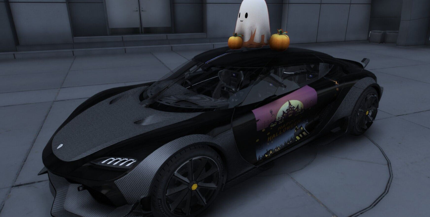 Koenigsegg Gemera Halloween Flying