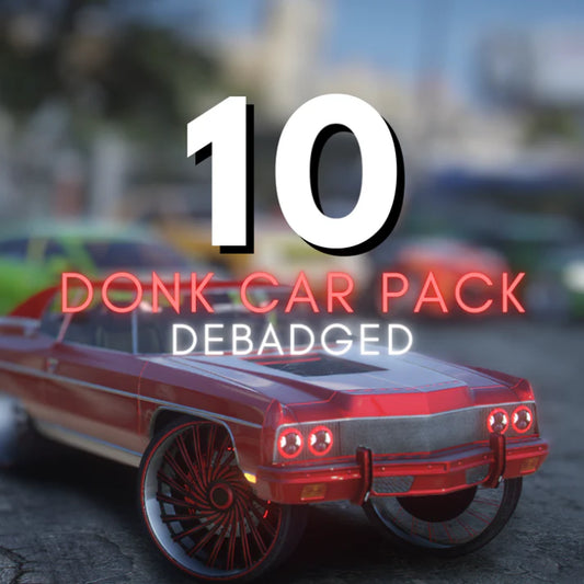 (10 CARS) Debadged Donk Car Pack